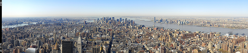 Panorama New York depuis l'Empire State Building